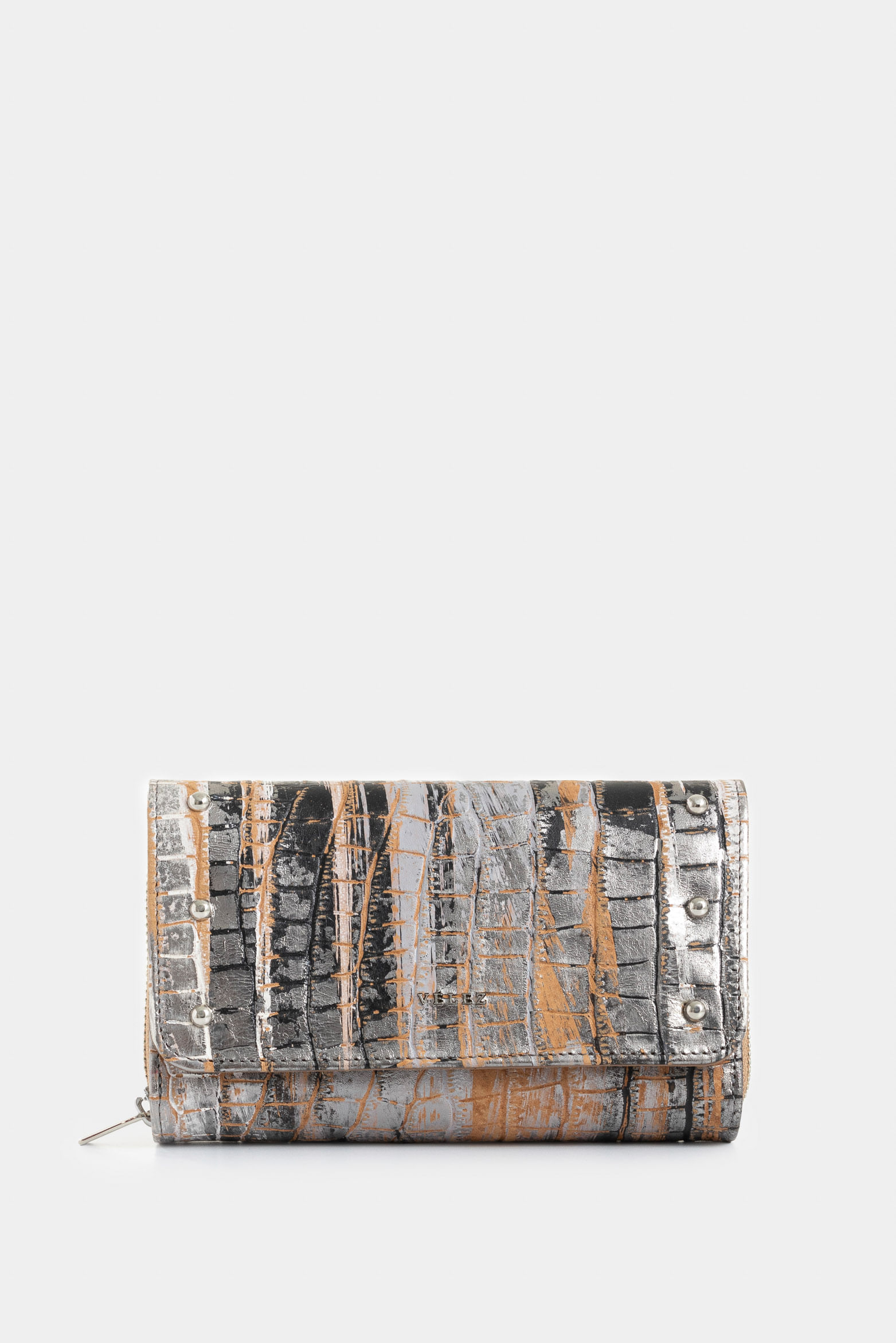 Billetera Palma de cuero para mujer detalle taches