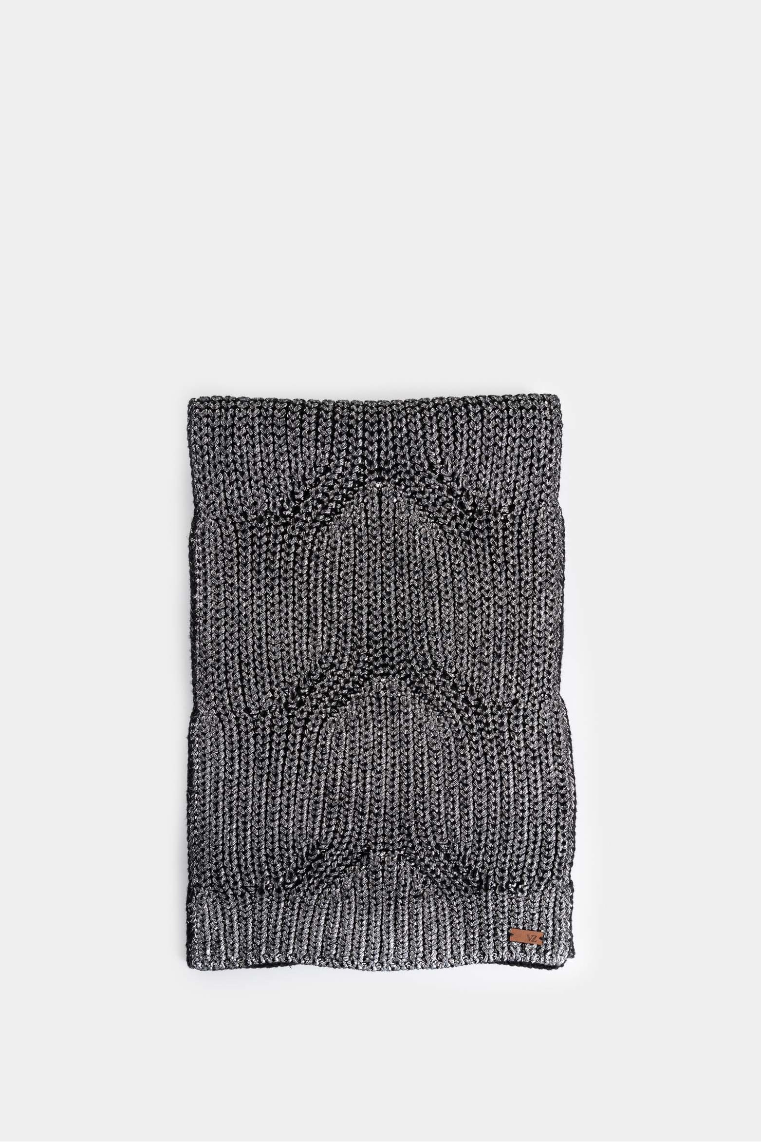 Bufanda Resina tejida para mujer efecto metalizado