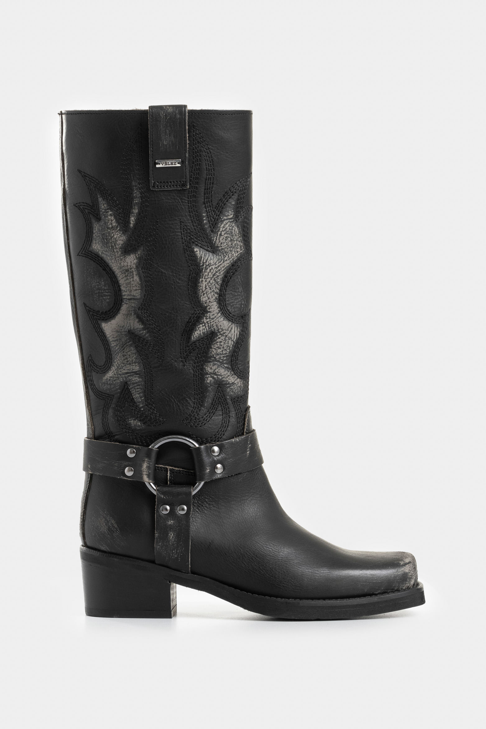 Botas Venus de cuero para mujer silueta biker