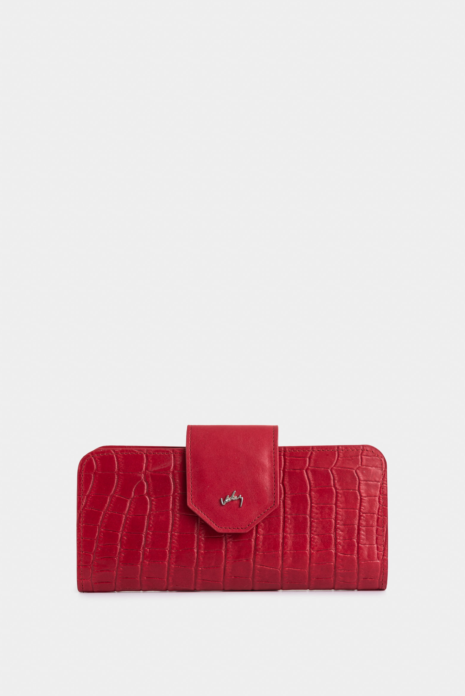 Billetera Porta chequera Extravaganza de cuero para mujer grabado