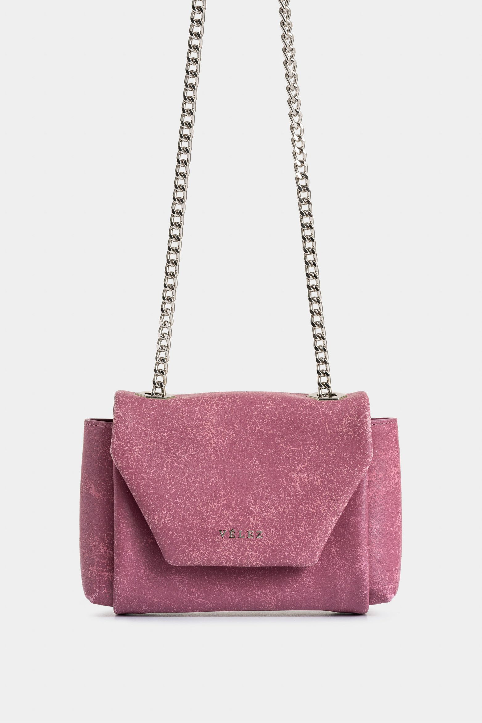 Manos libres Lili de cuero para mujer perlado