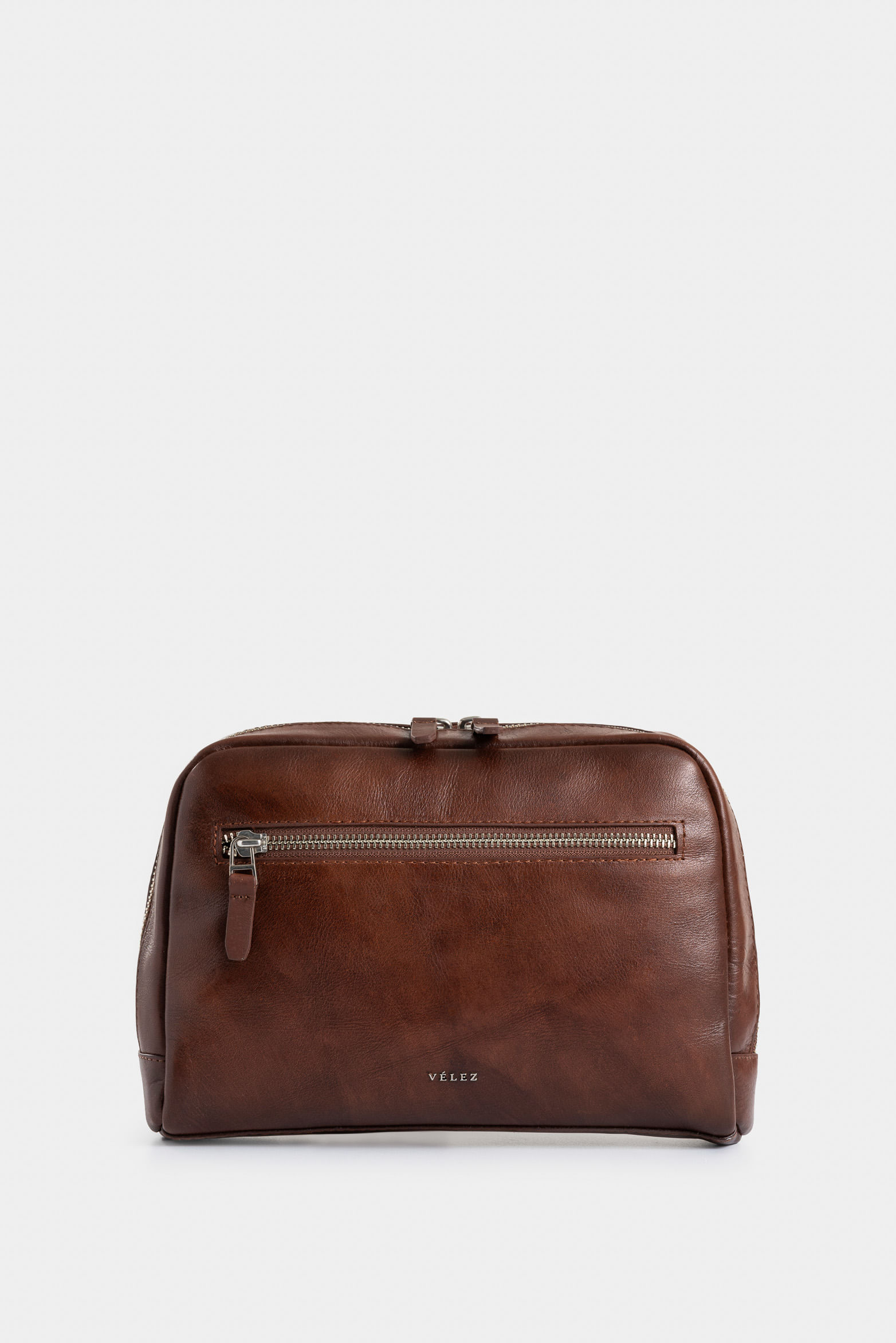 Organizador de viaje tenue 2.0 de cuero para hombre manija detalle contraste