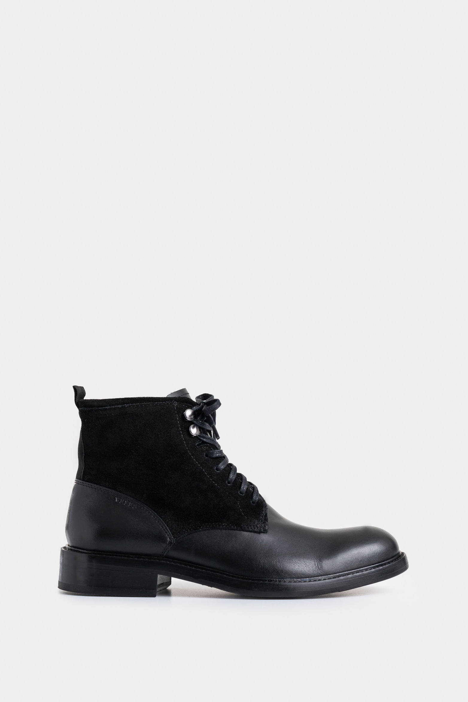 Botas solar de cuero para hombre combinación de texturas