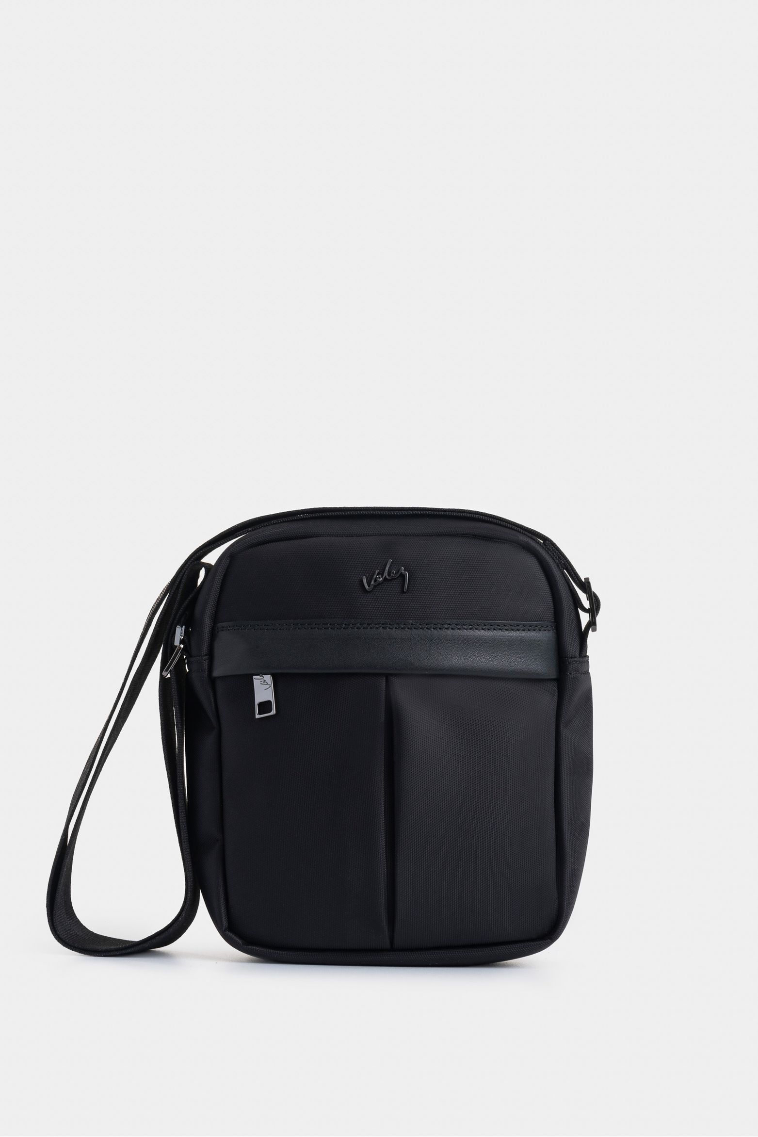 Manos libres Harrington de lona y cuero para hombre casual