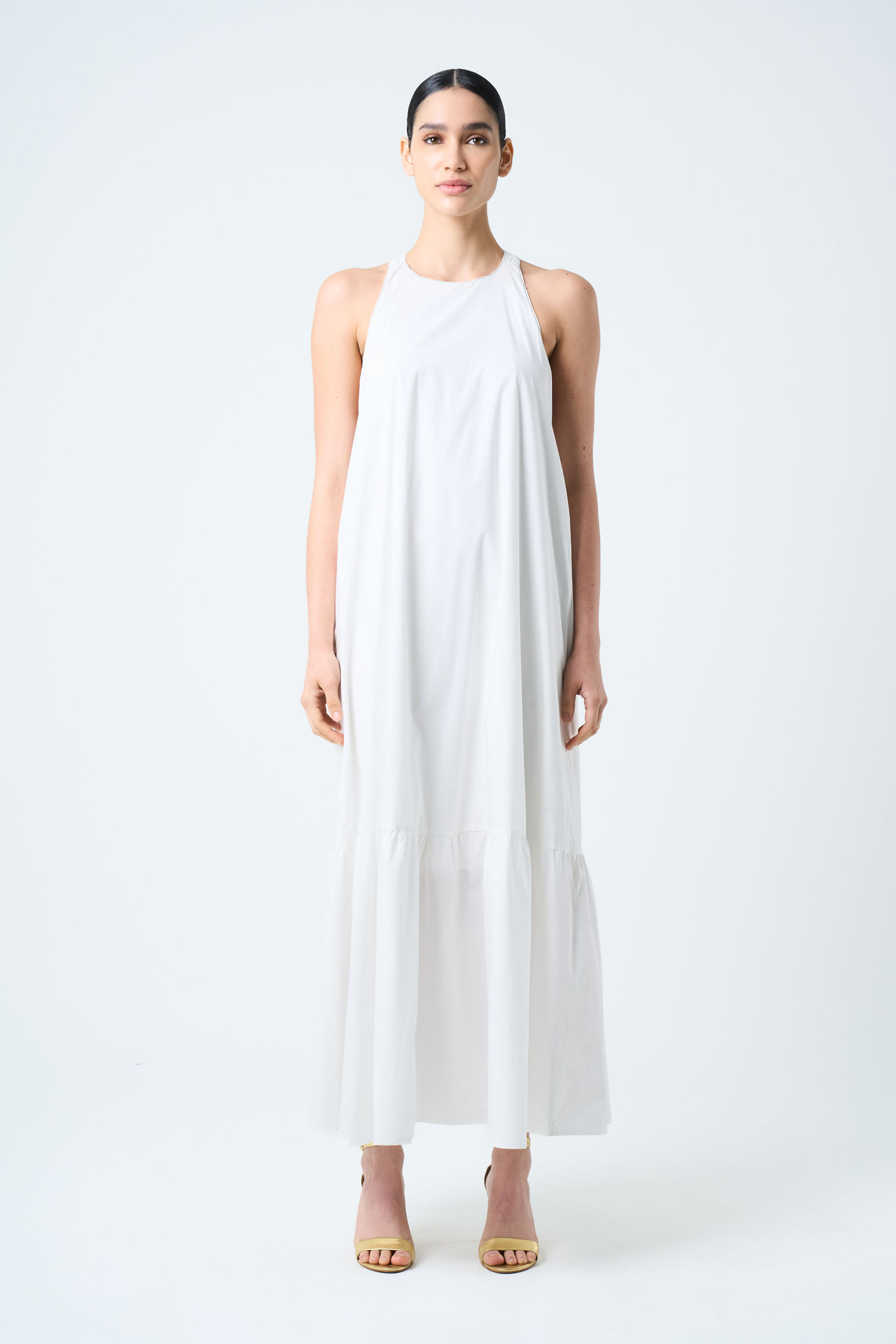 Vestido Acrux holgado para mujer cuello halter