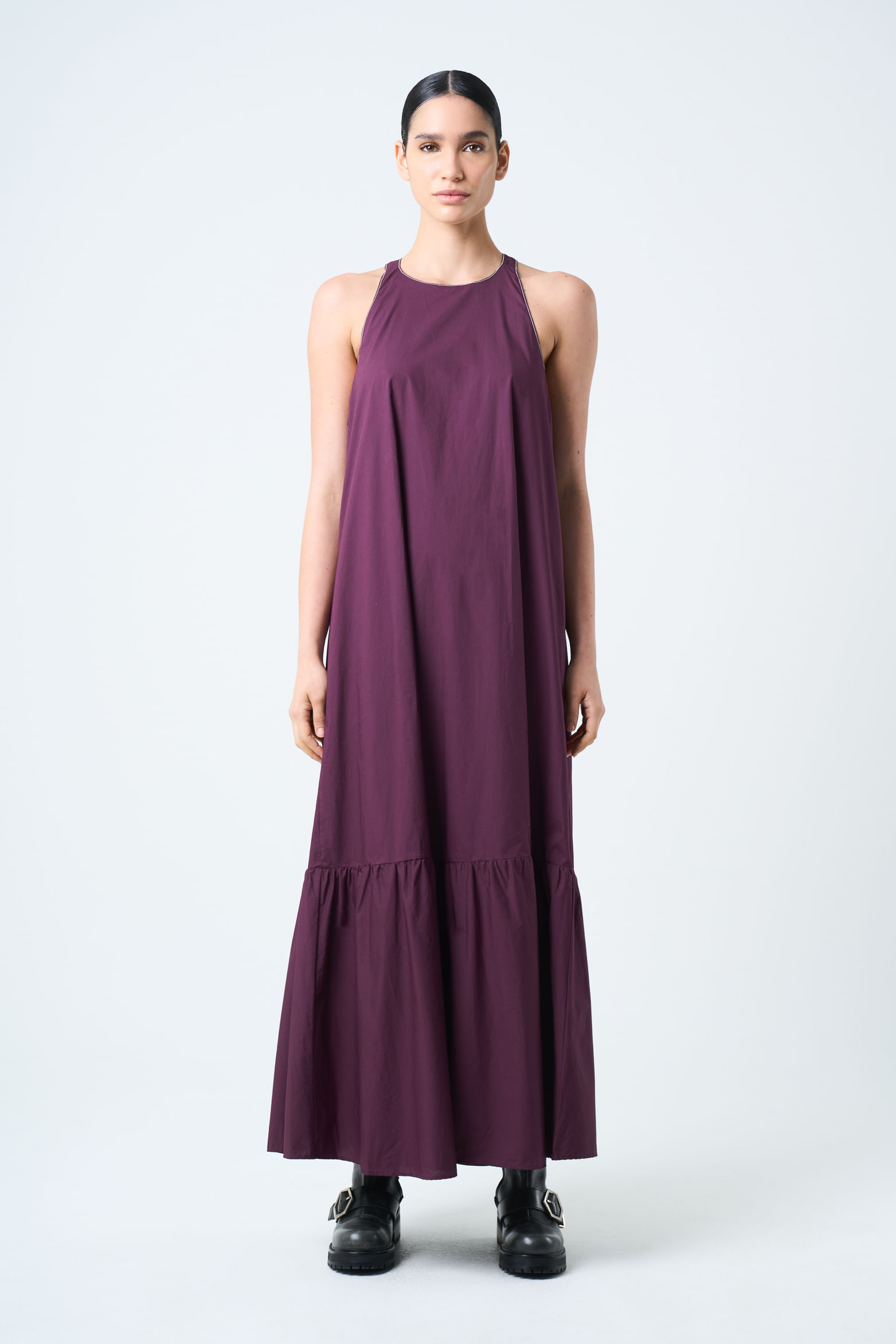 Vestido Acrux holgado para mujer cuello halter