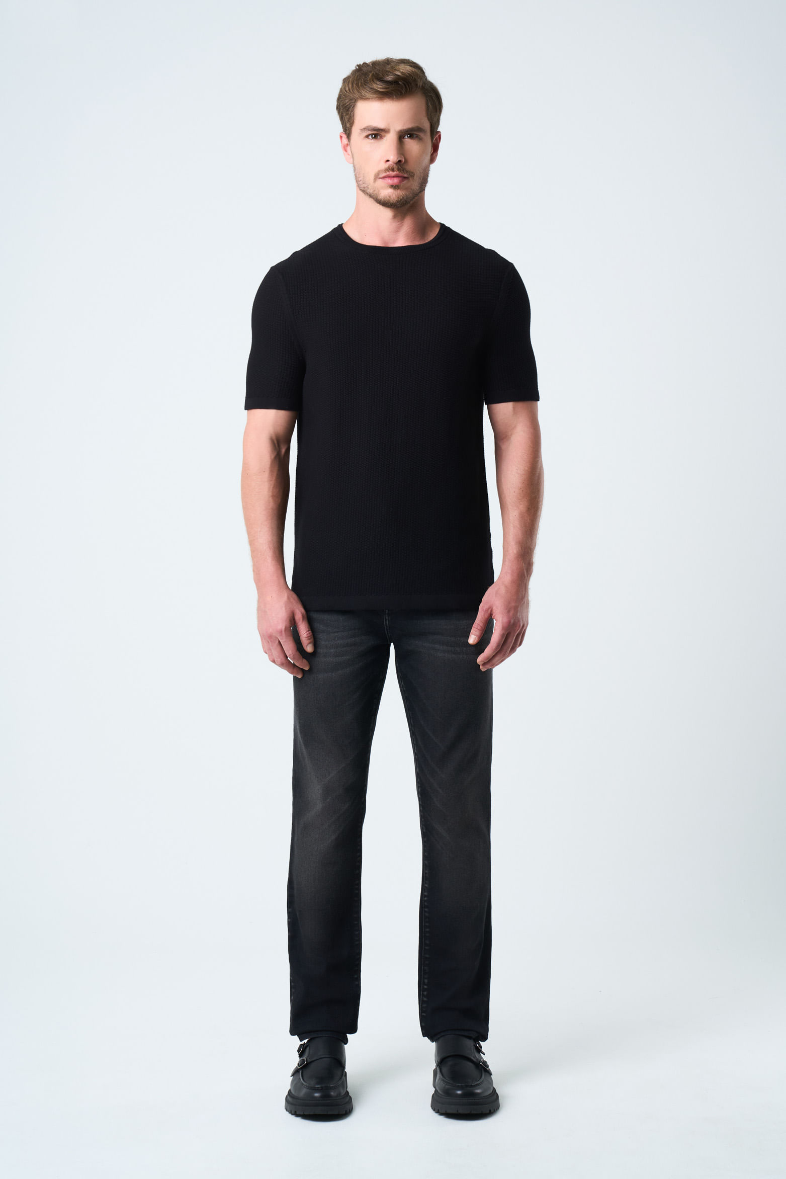 Jean Blackout para hombre confort