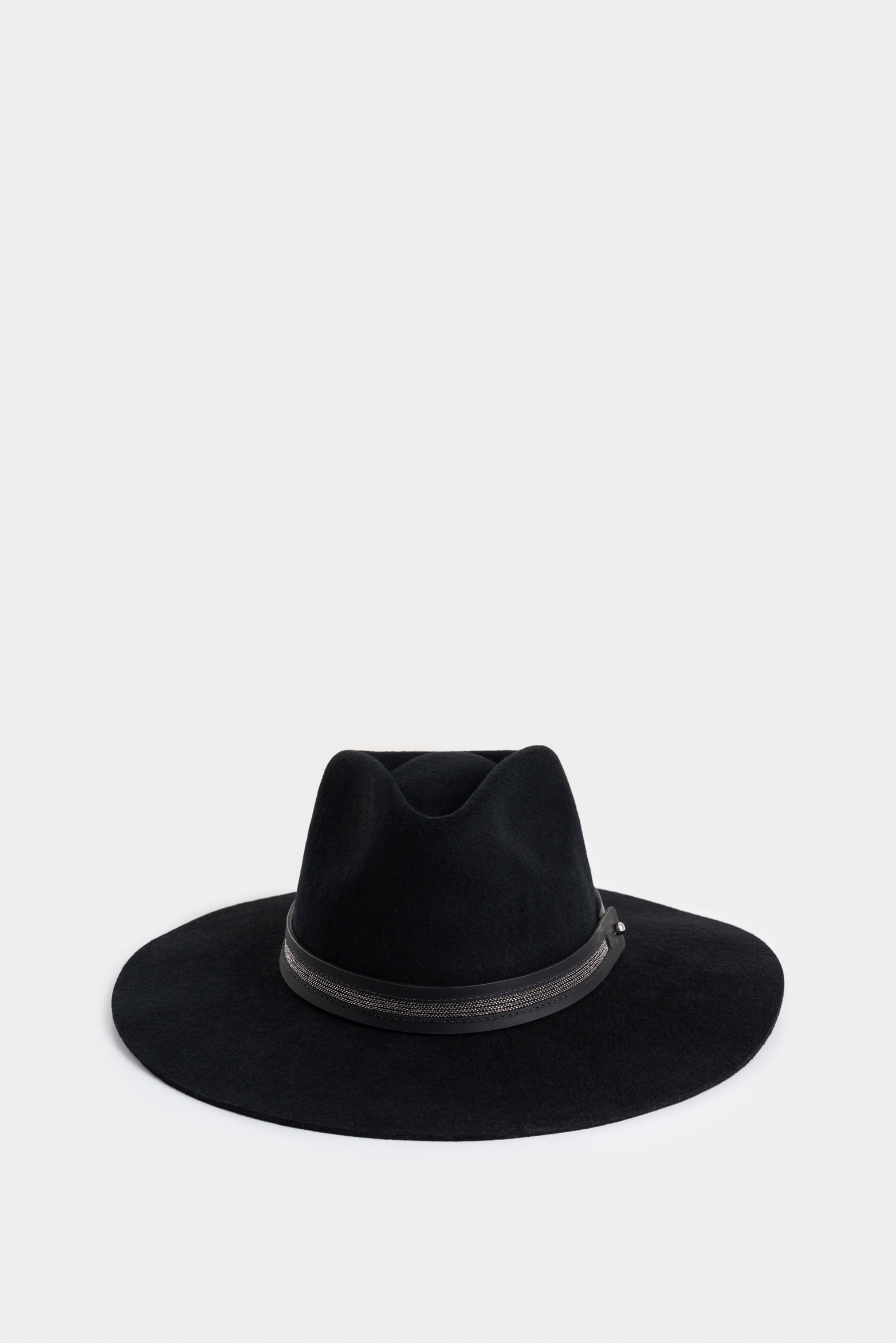 Sombrero Fedora Iris copa partida y millaré