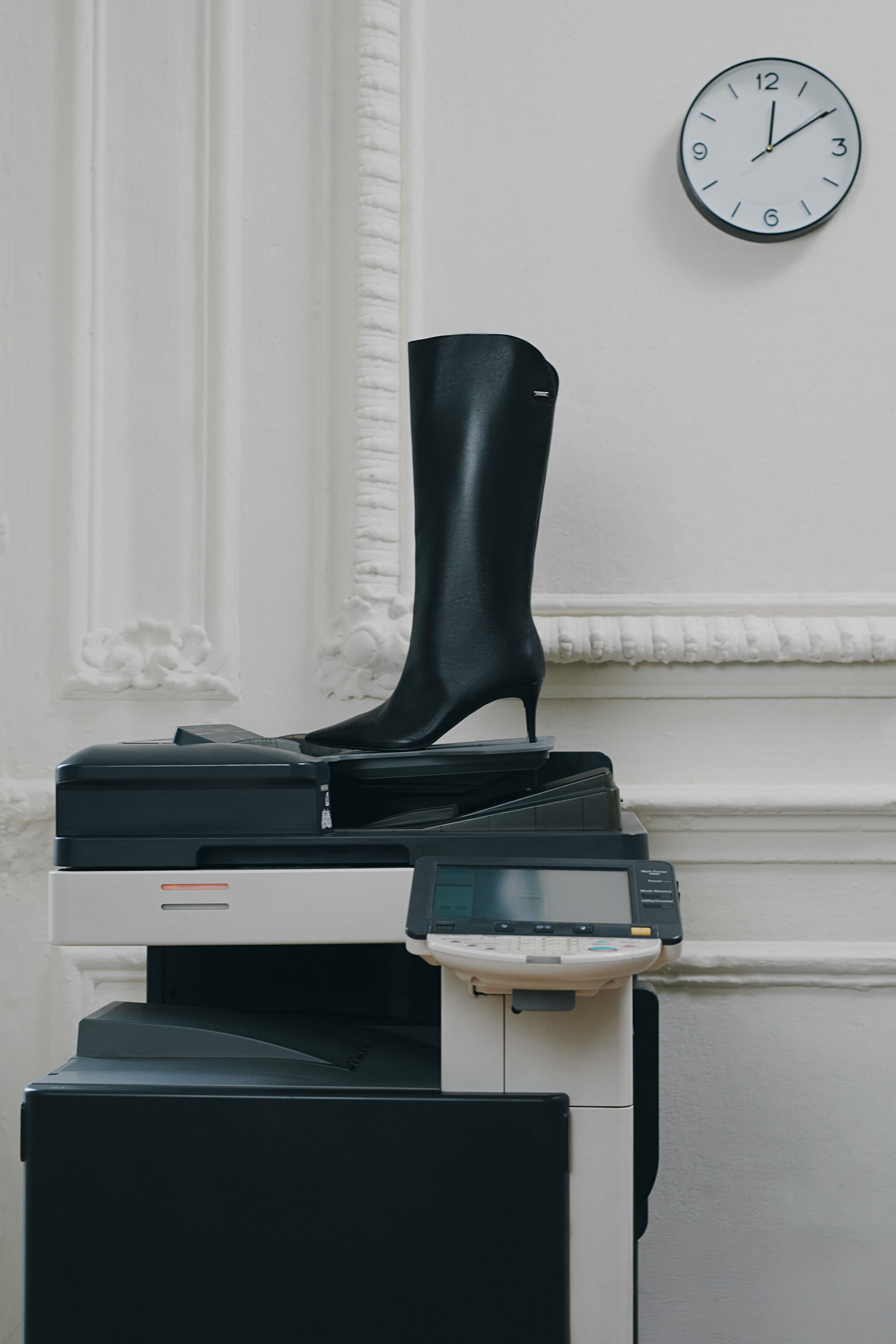 Botas de tacón Lanceolata de cuero para mujer silueta punta