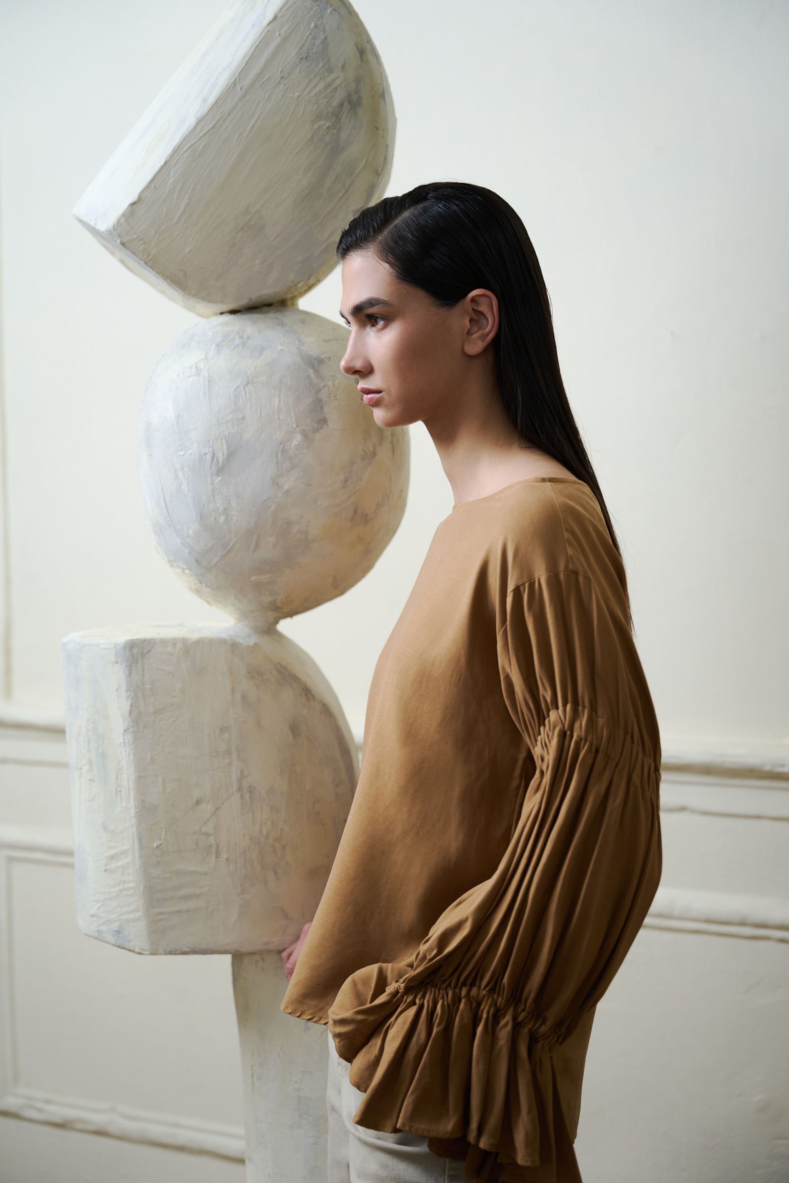 Camisa Herencia para mujer manga bolero