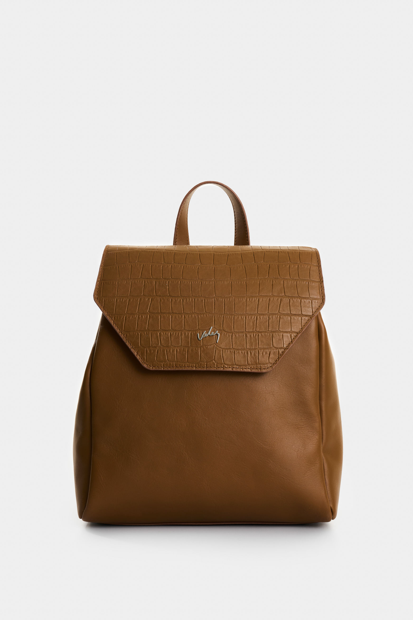 Morral Rosario de cuero para mujer corte hexagonal