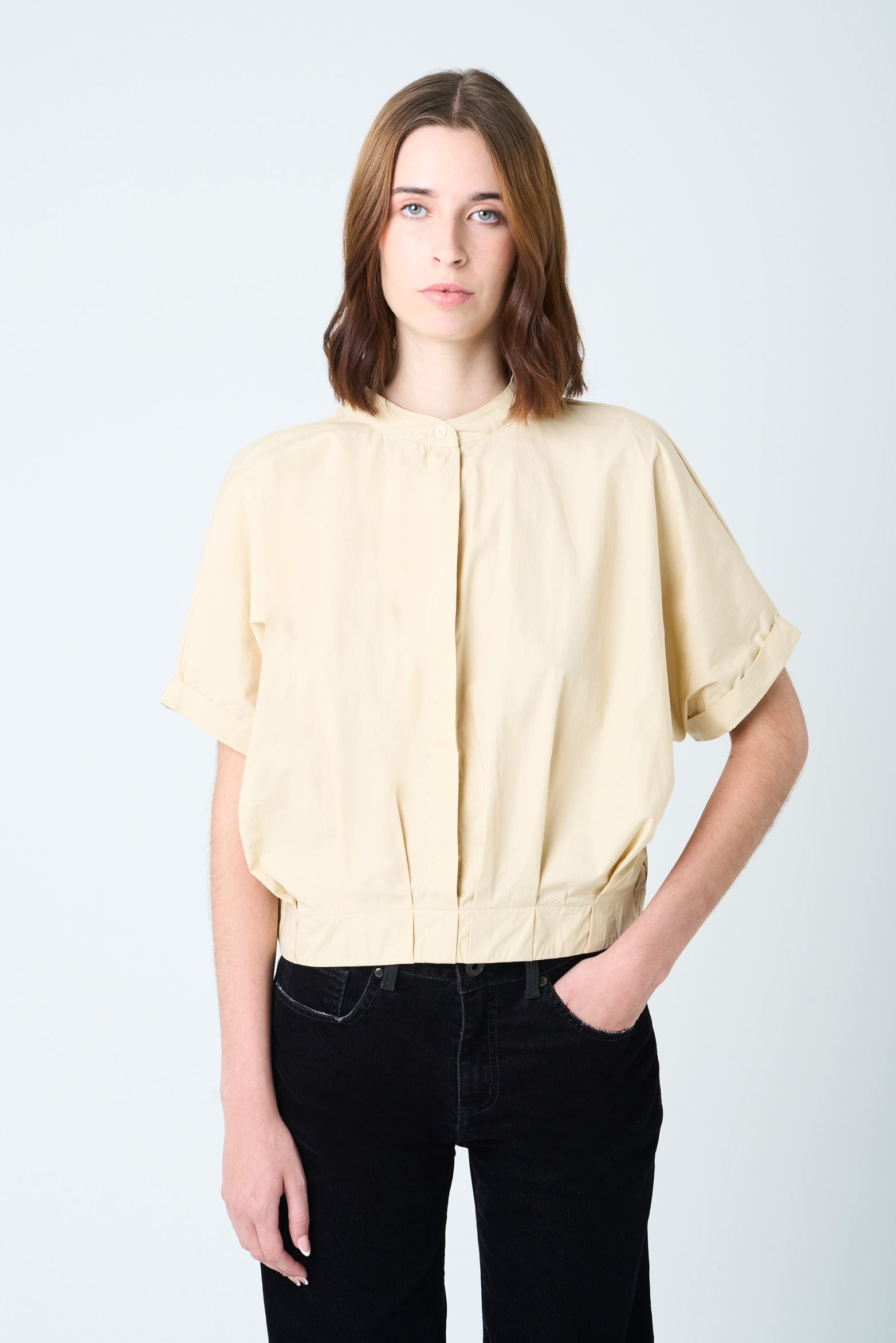 Camisa Topacio para mujer cuello nerú