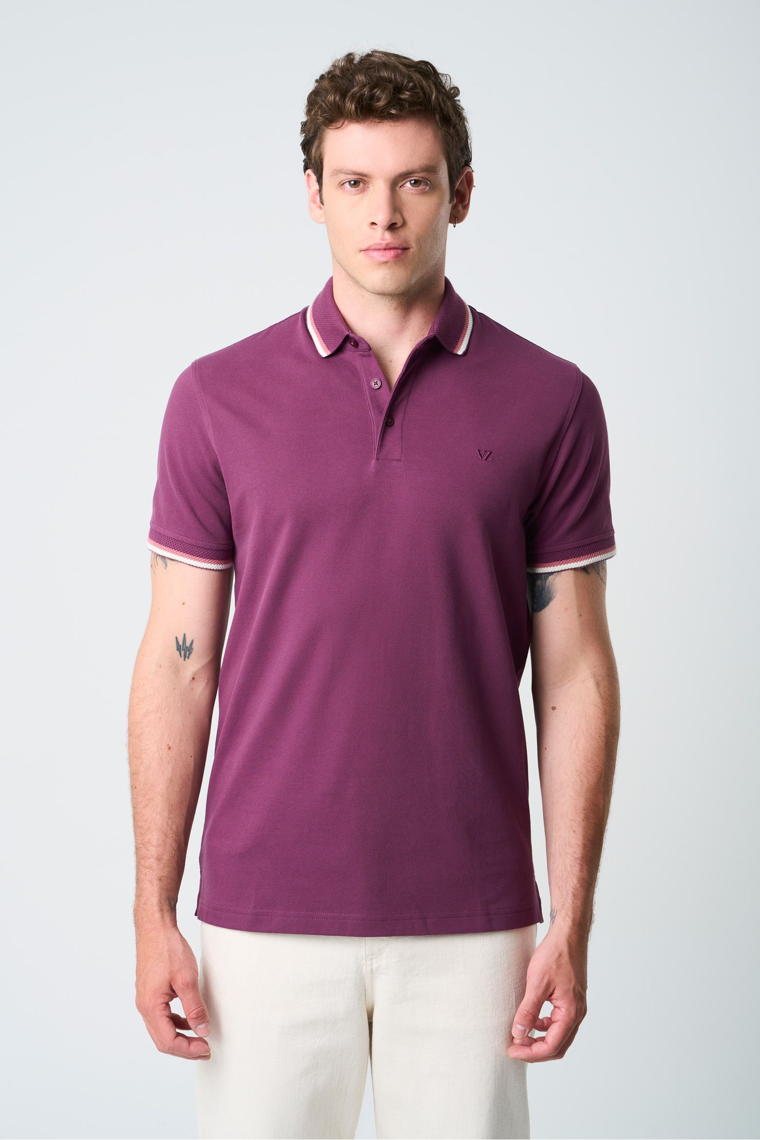 Polo Bilbao manga corta para hombre semi fitted