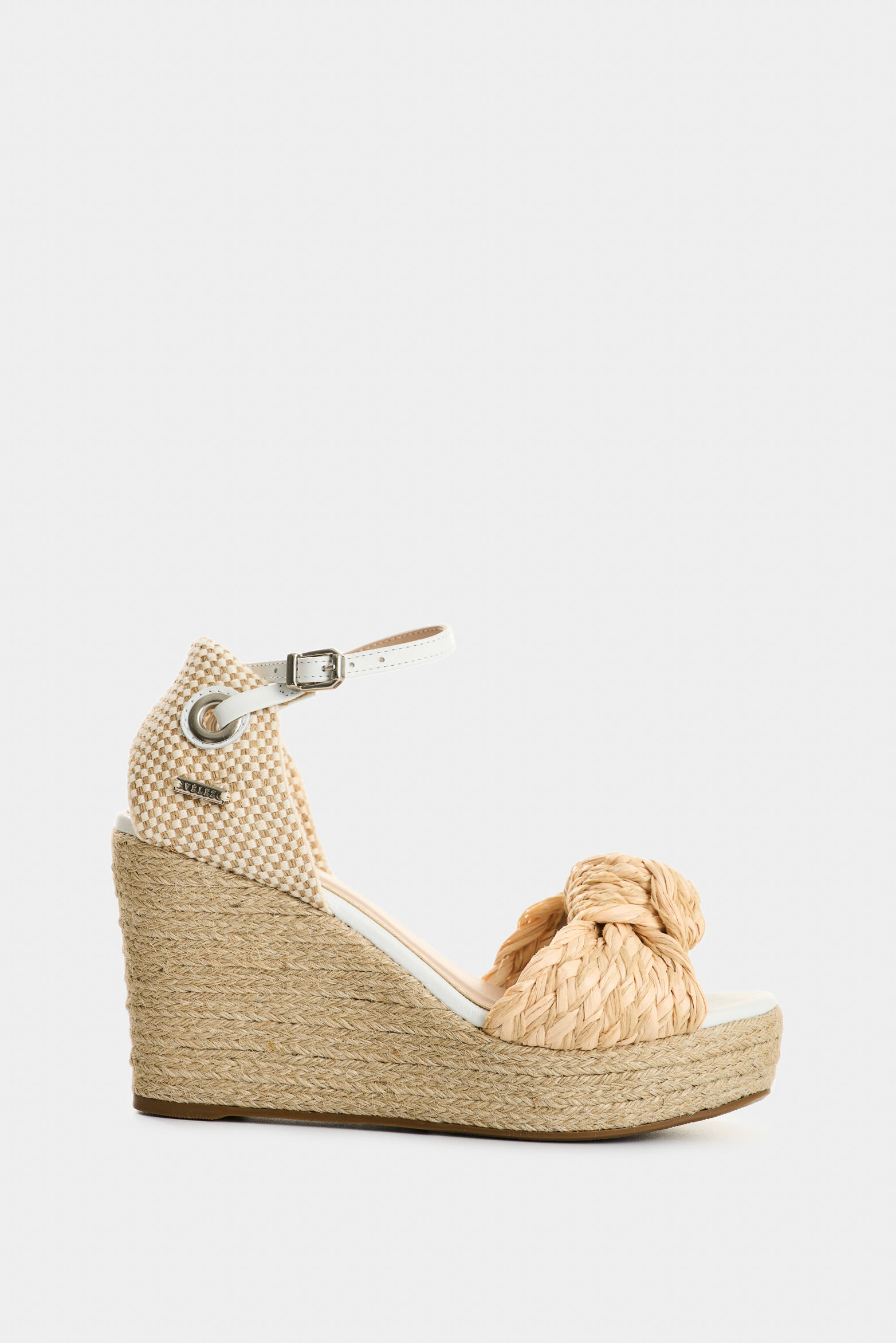 Sandalias plataforma amatista de fibra natural para mujer con capellada en yute