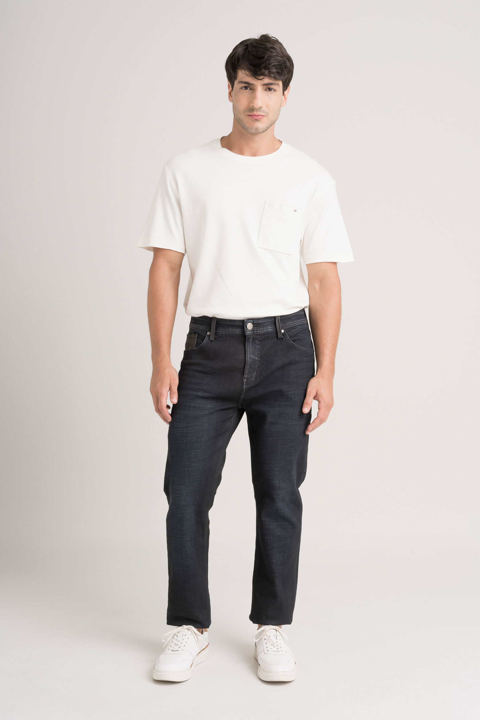 Jean zafiro blue 2 silueta semi fitted para hombre efecto semi encerado