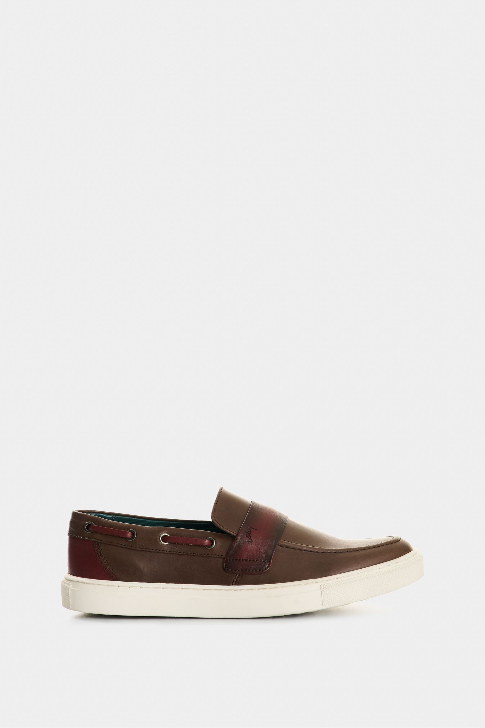Mocasines deportivos Dante de cuero para hombre vintage Cafe