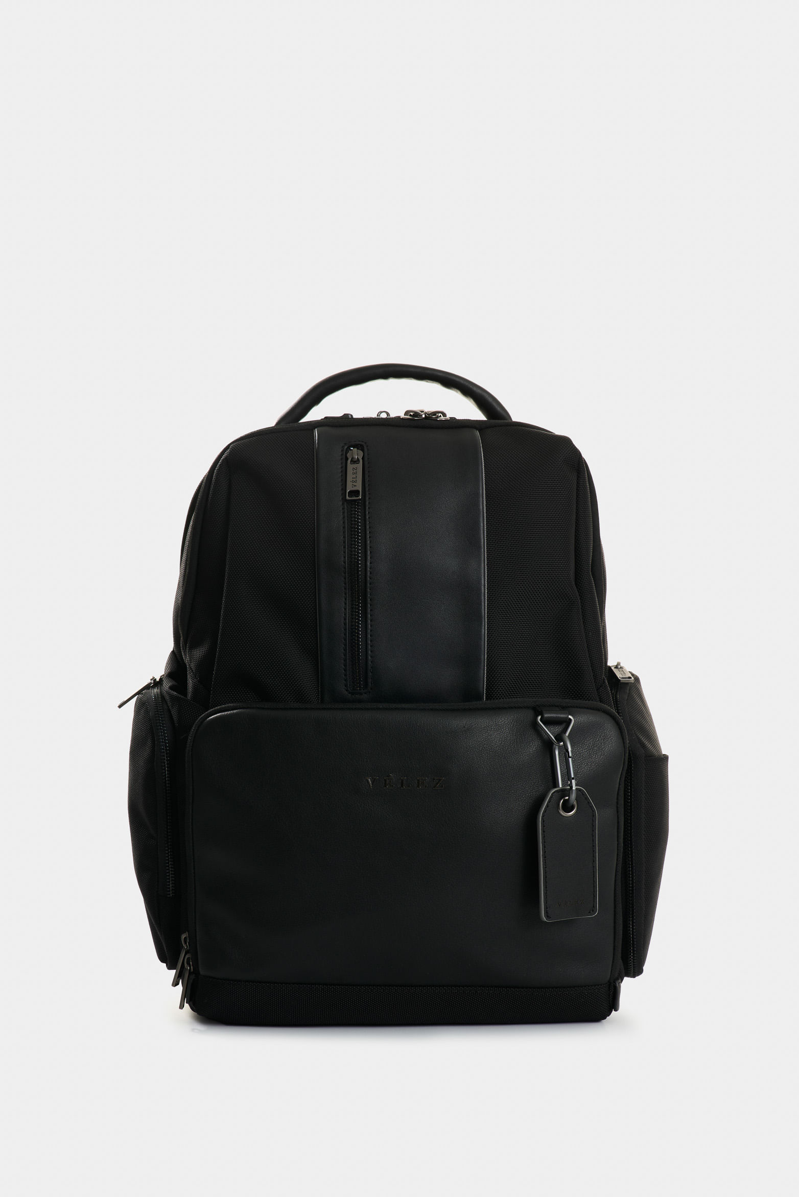Morral security de lona para hombre detalles en cuero