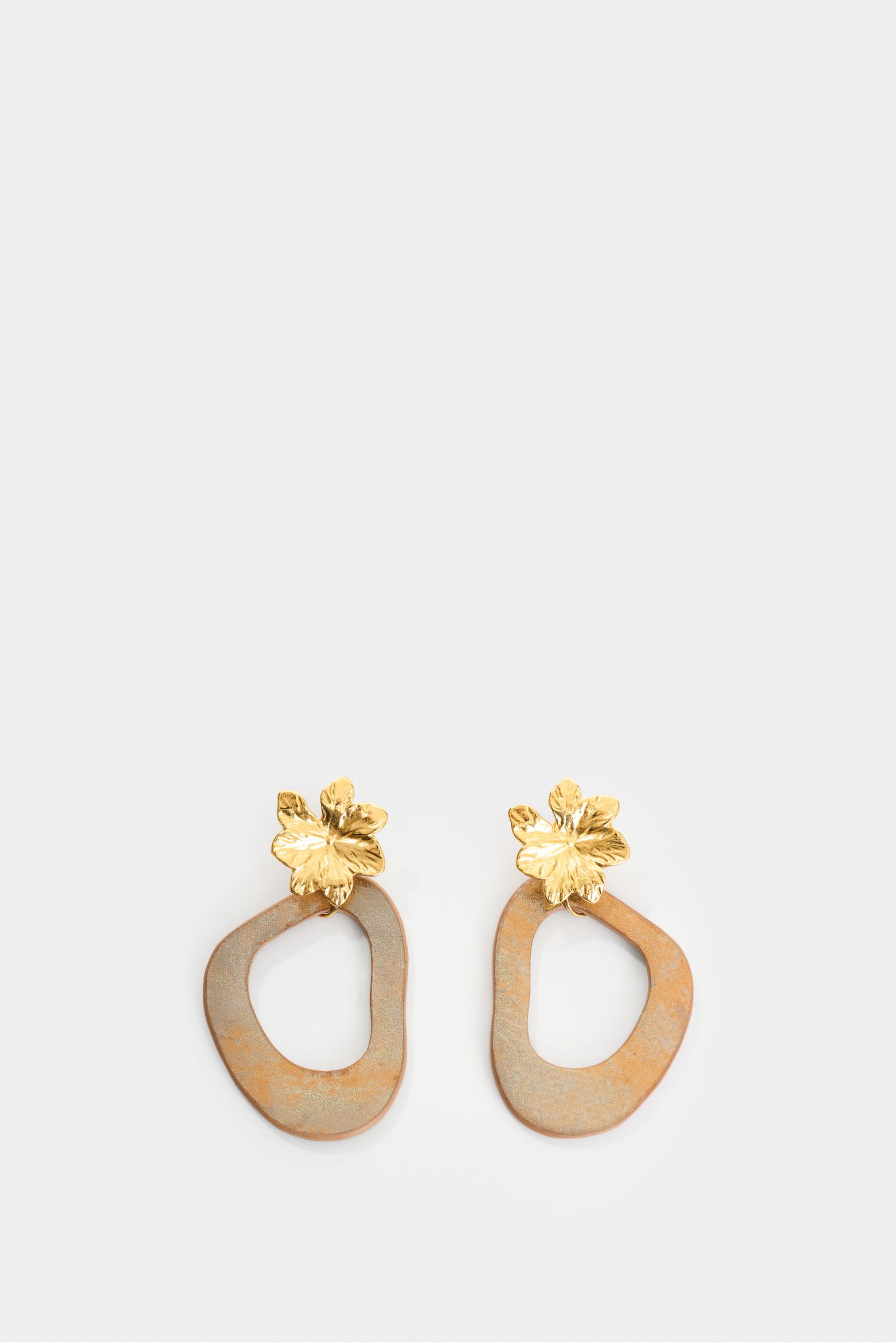Aretes duo Florian para mujer forma irregular