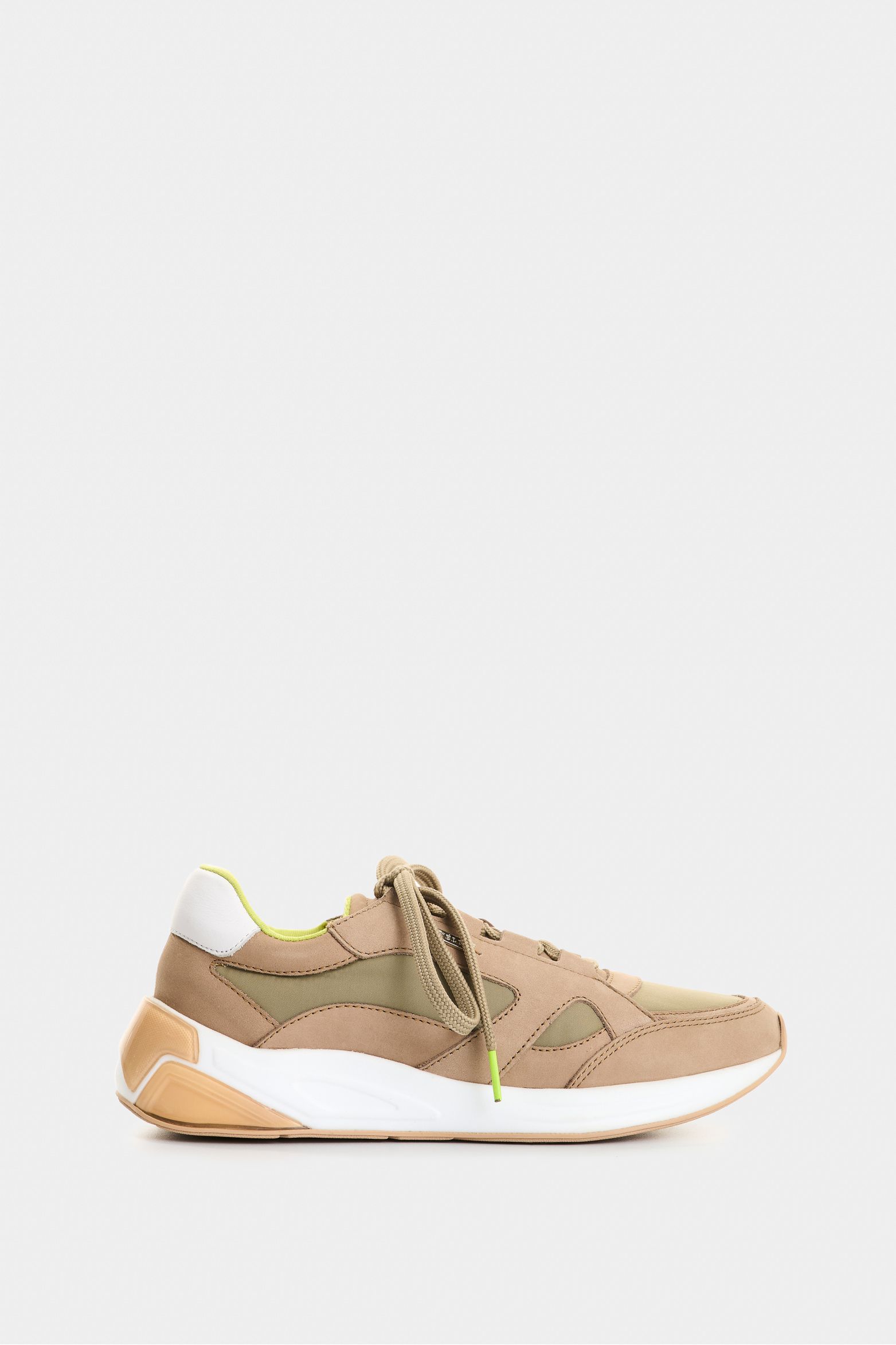 Tenis bombay de cuero gamuza y lona para mujer silueta urban