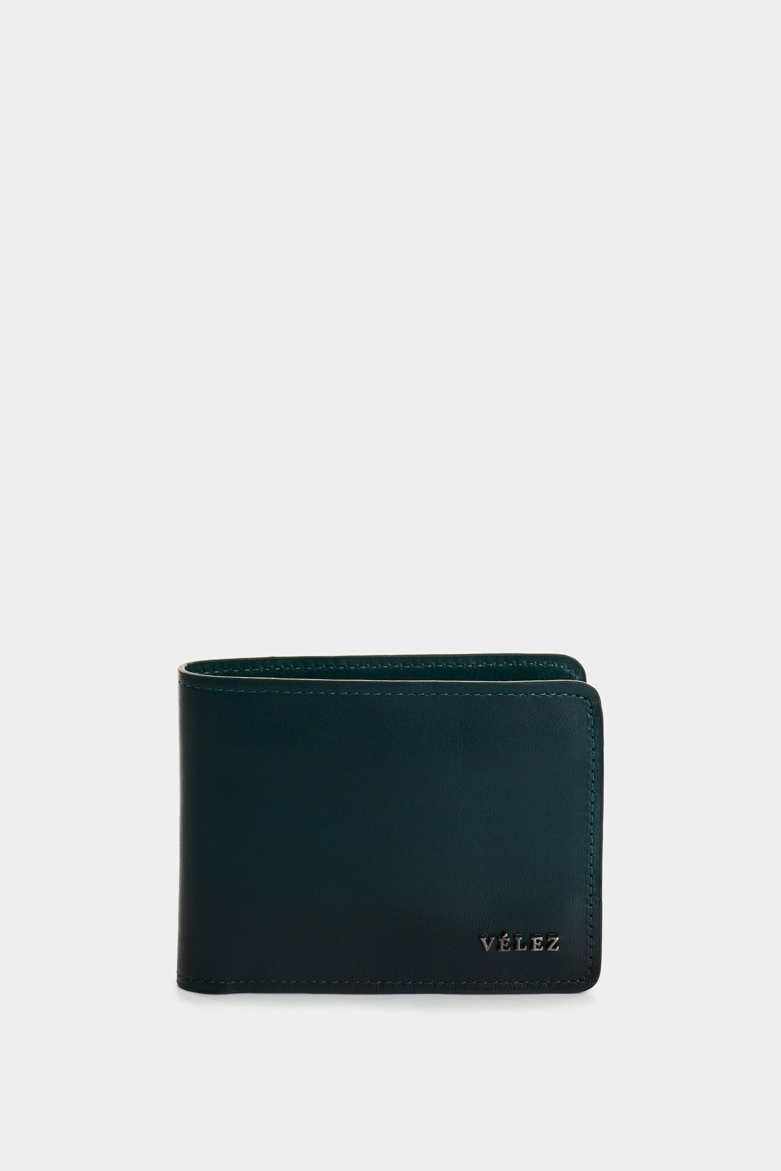 Billetera Oasis de cuero para hombre detalle contraste