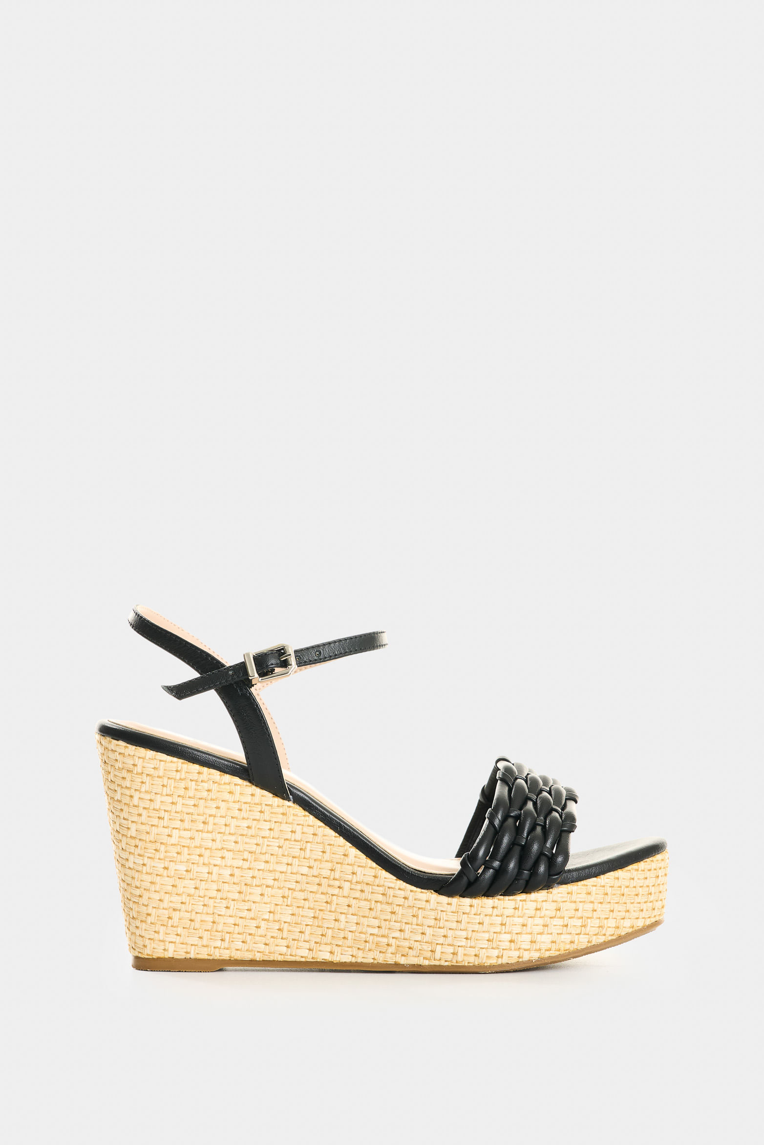 Sandalia plataforma de cuero para mujer Elia