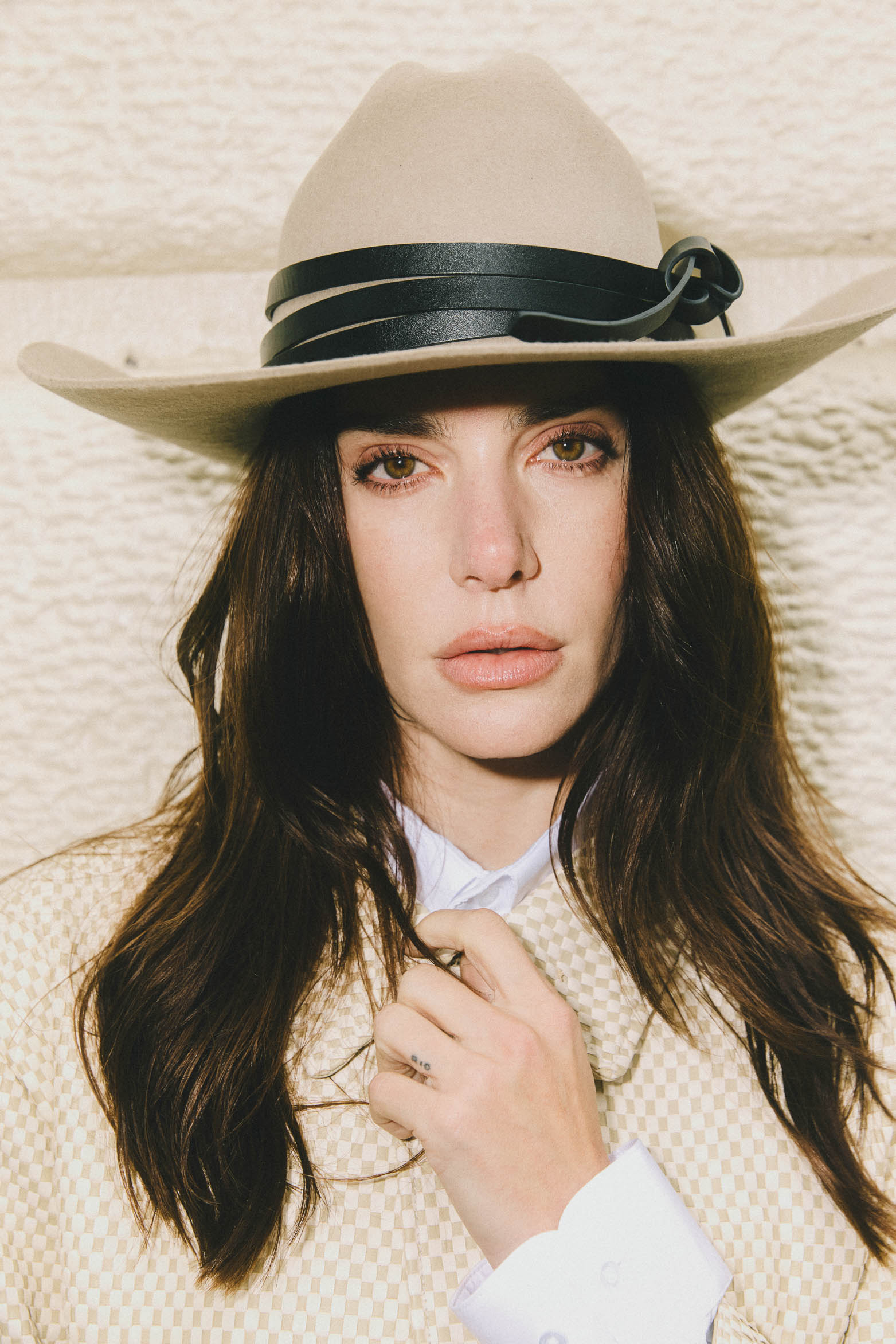 Sombrero texano en lana para mujer Malboro Nila