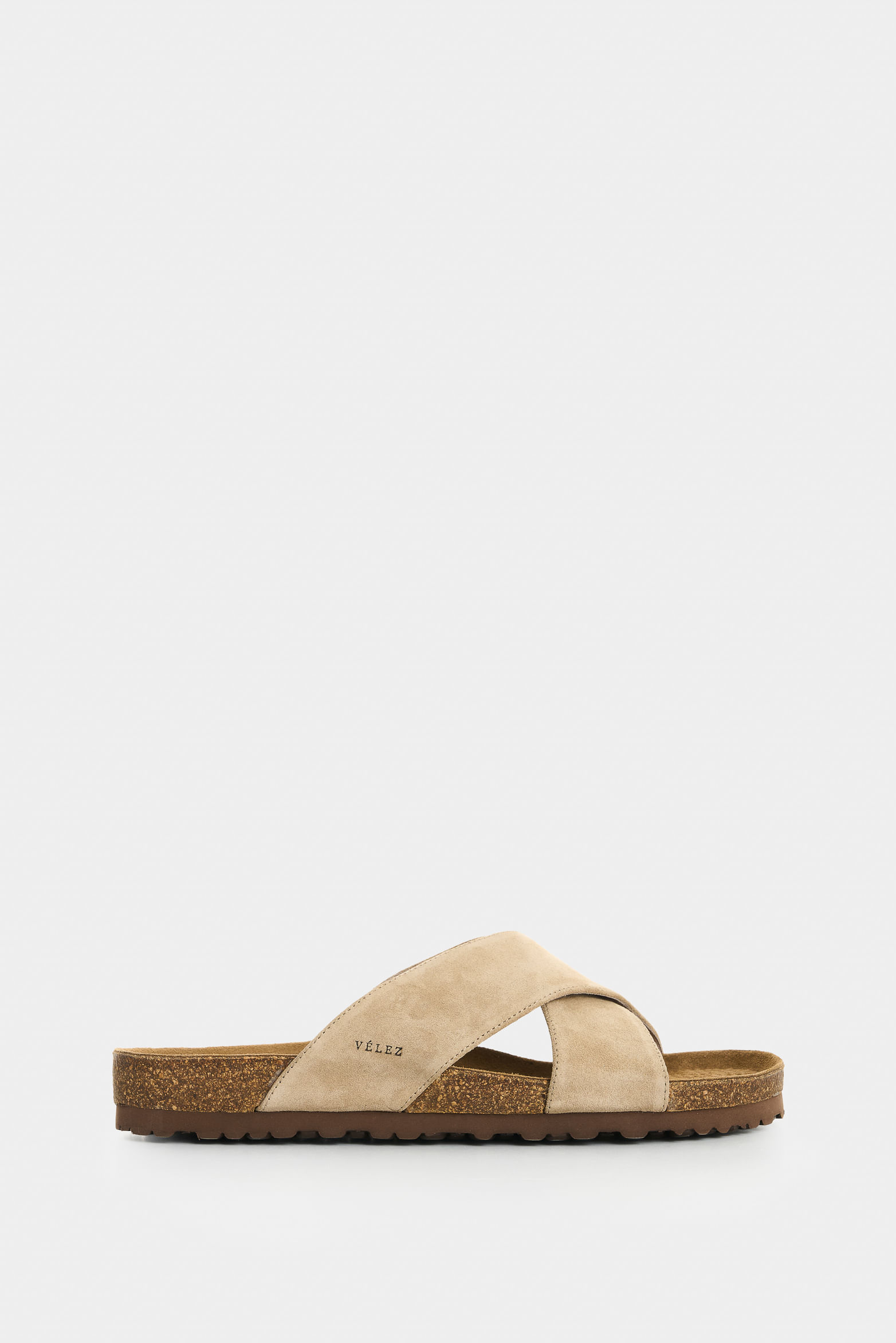 Sandalia de cuero carnaza para hombre Duna