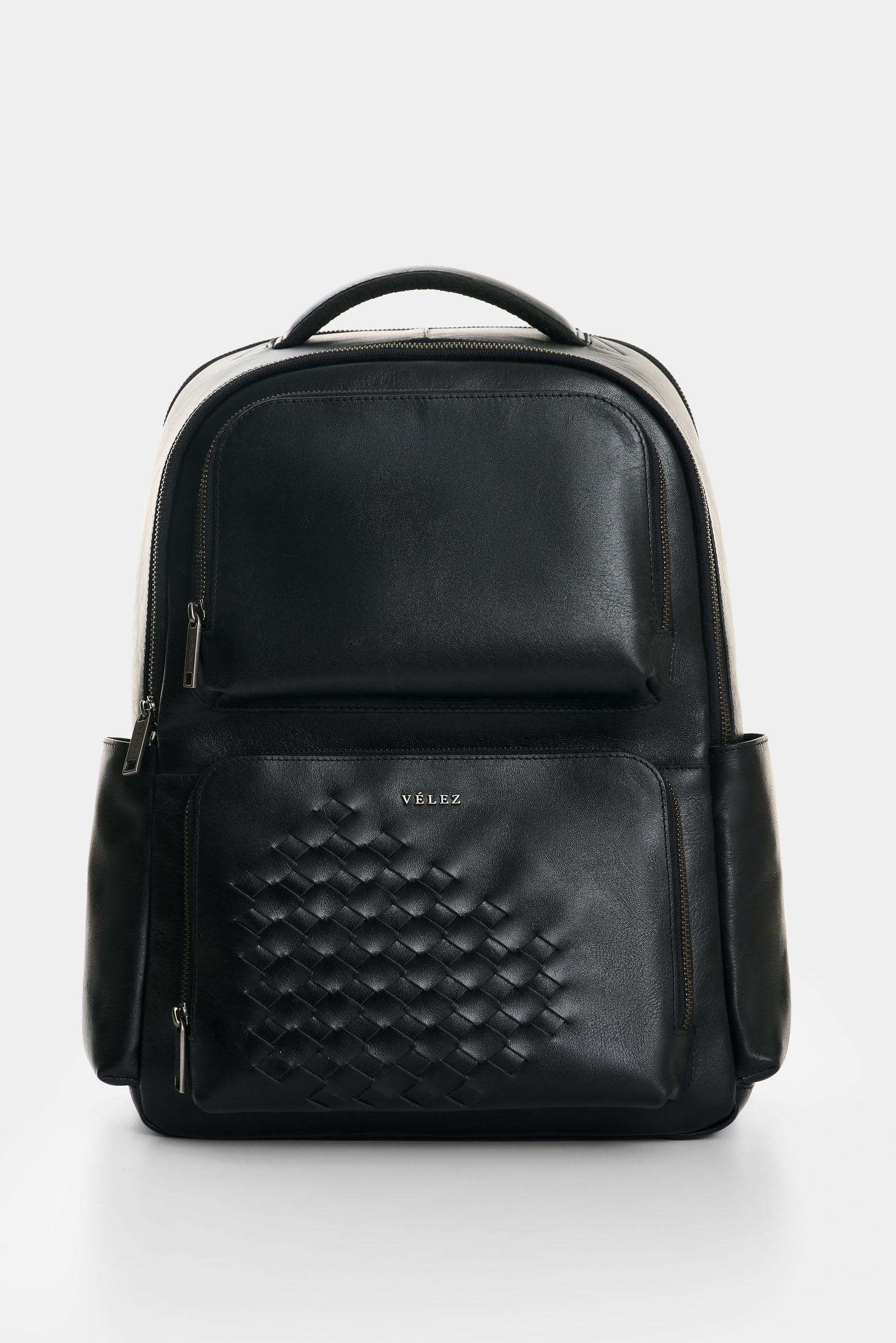 Morral Monet 3.0 en cuero con tejido para hombre