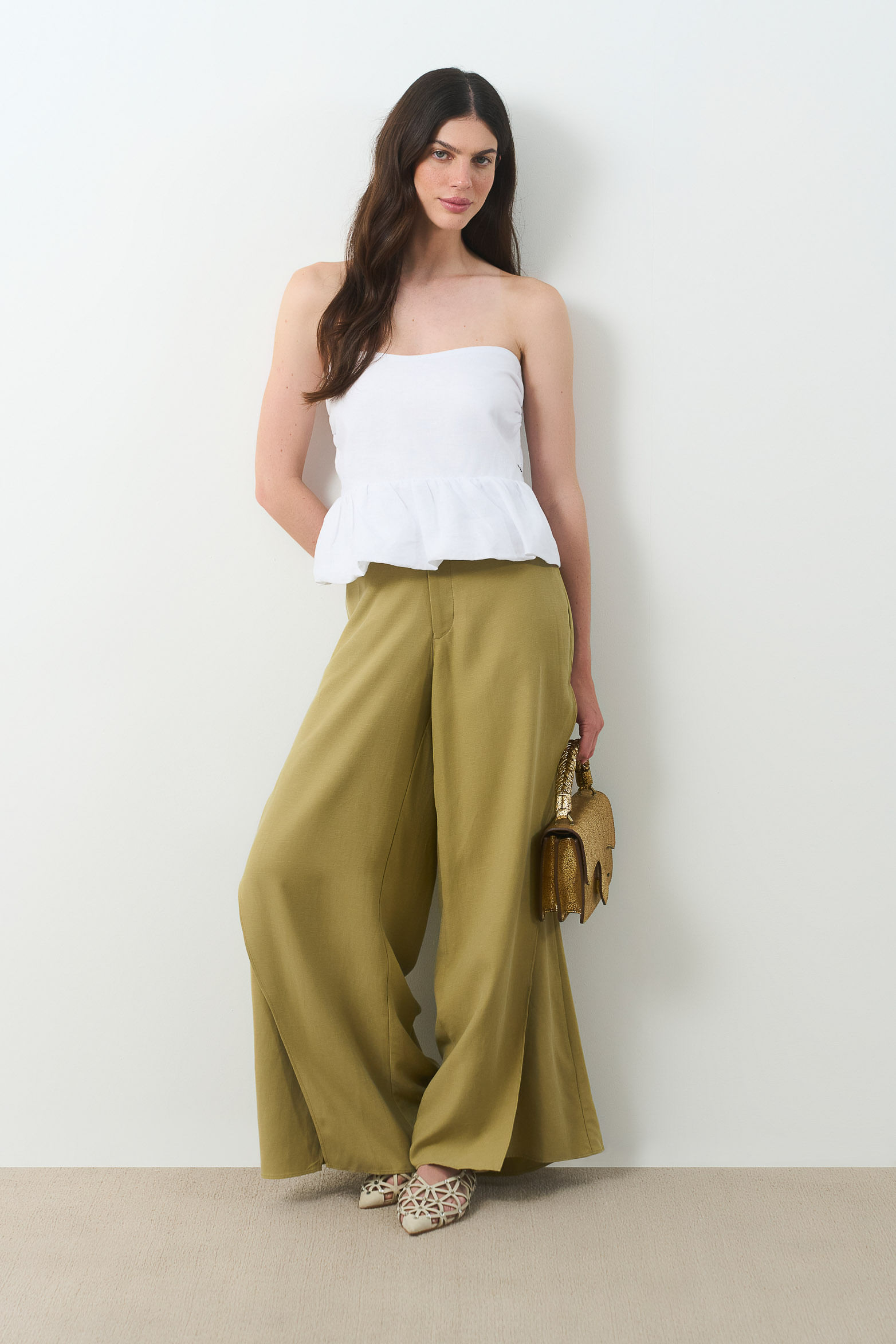 Pantalón palazzo Soren para mujer silueta holgada