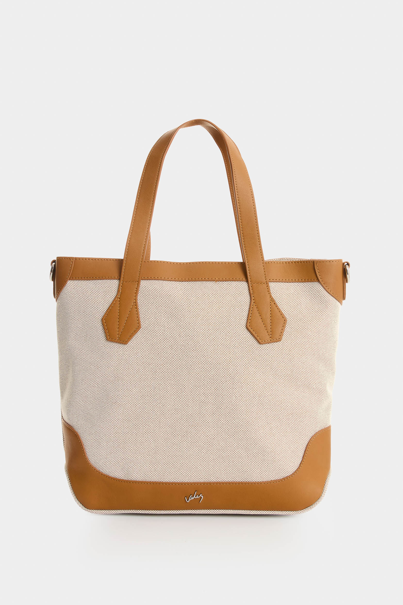 Shopping en lona y cuero para mujer Aurelia