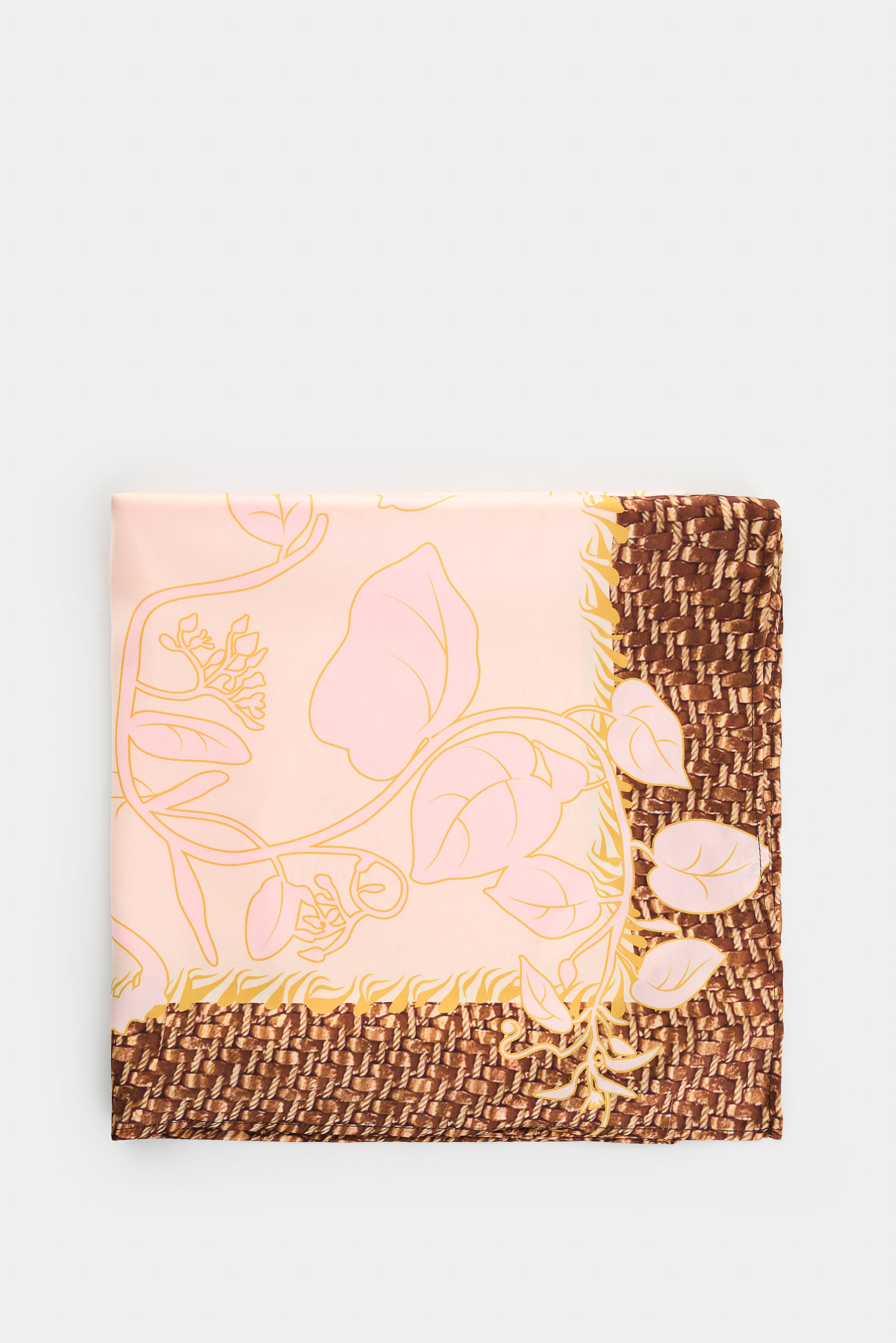 Pañuelo grande en tejido plano estampado floral para mujer Kuza