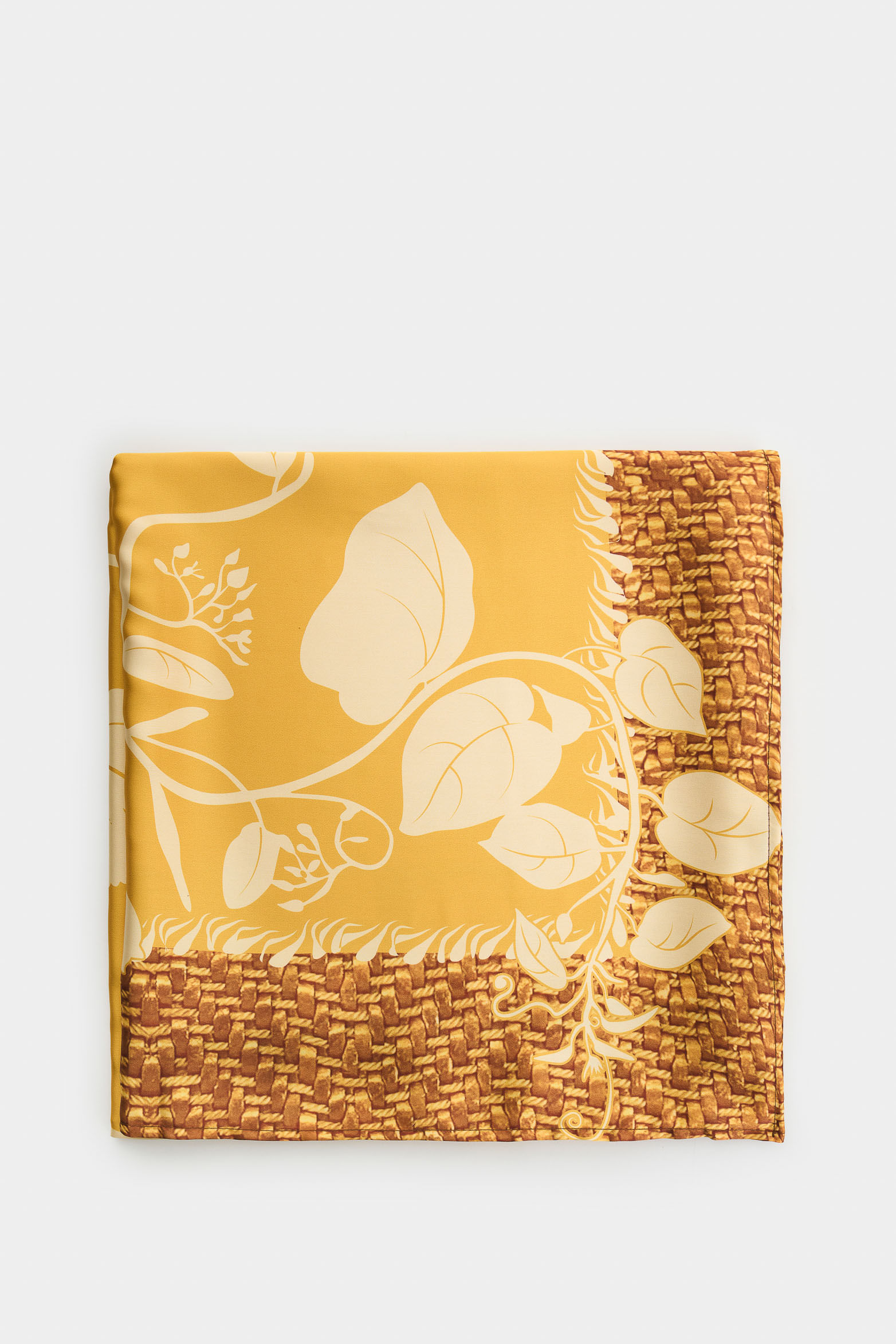 Pañuelo grande en tejido plano estampado floral para mujer Kuza